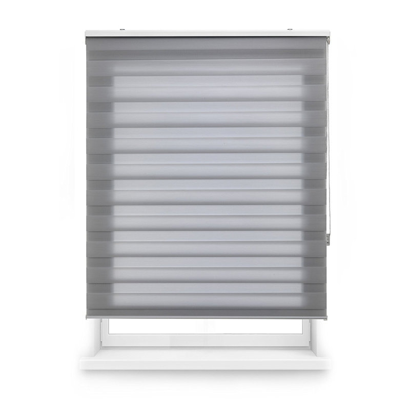 Semi Sheer Roller Blind, 175 cm L x 125 cm W, Grey