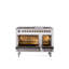 ILVE Nostalgie II, cuisinière à double combustible de 48 po, 8 brûleurs, plaque chauffante-812063163-812063058