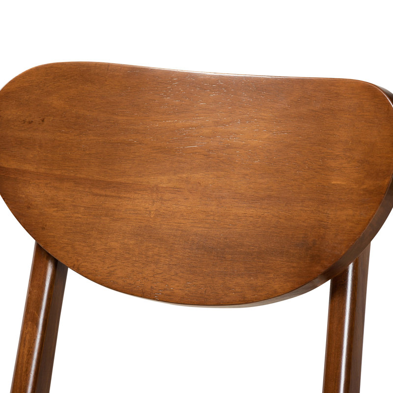 Tabouret de comptoir en bois massif 23,6 po Hollman, Beige