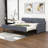 Basiliki Twin Size Upholstered Daybed with Trundle and USB Charging Design-1576478540