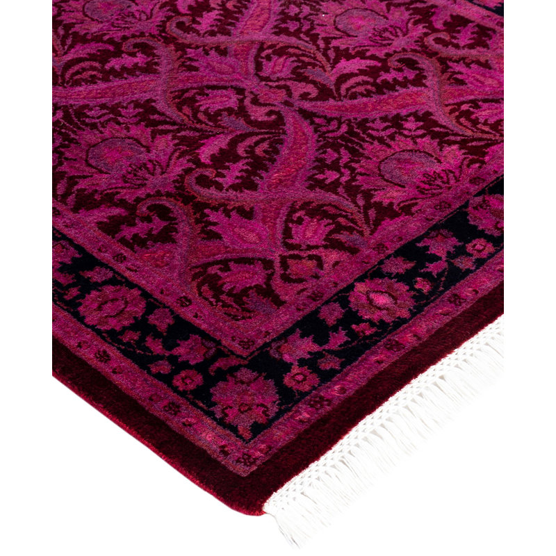 Overdyed One-of-a-Kind 2' 8" X 10' 1" Hand Knotted Area Rug