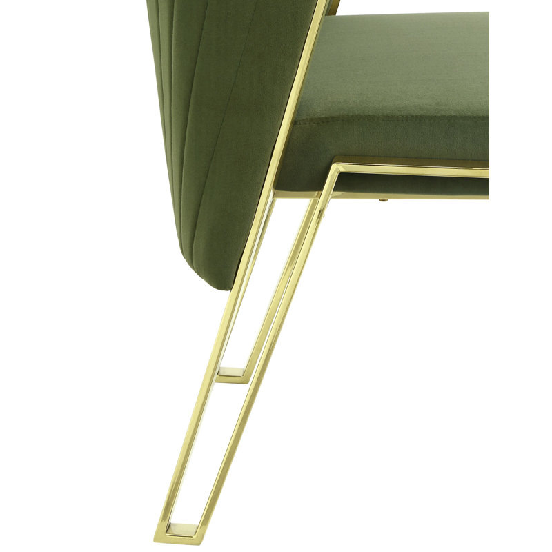 Ensemble de 2 chaises d'appoint Earheart Channel, Or, Vert