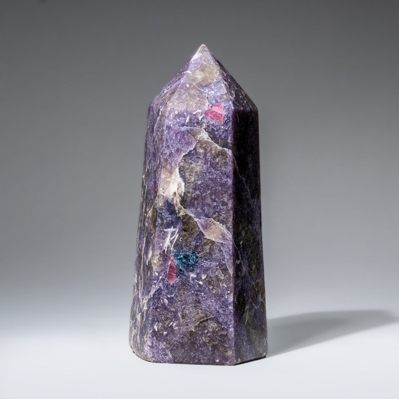 Genuine Polished Lepidolite Point from Madagascar (1.9 Lbs)