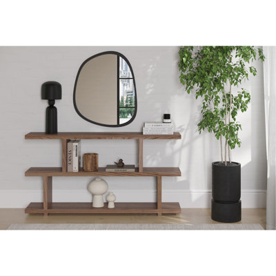 Bookshelf, Walnut Veneer, Brown