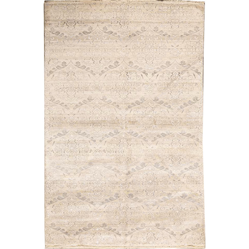 Luxa Hand Knotted Beige Area Rug
