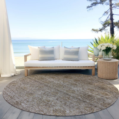 Tapis d'intérieur / extérieur brun Glenra 