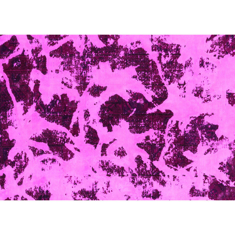 Tapis rose en laine et polyester tissé à la machine Depta, Rectangle 8 pi x 10 pi
