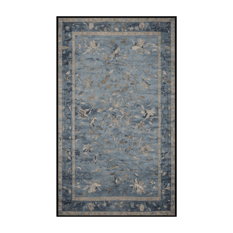 Machine Washable Gray Area Rug