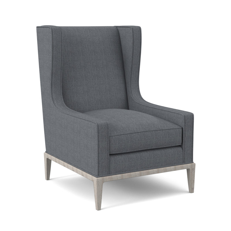 Fauteuil à oreilles 28 po Claxton, Port d'Élise, Bisque