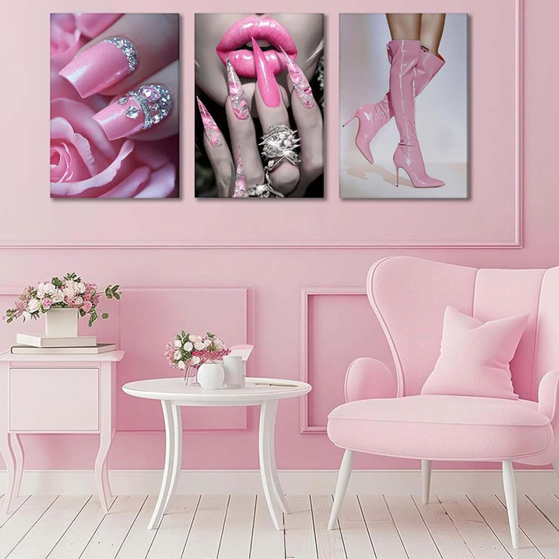 3 Piece Wrapped Canvas Print, 60 cm H x 40 cm W