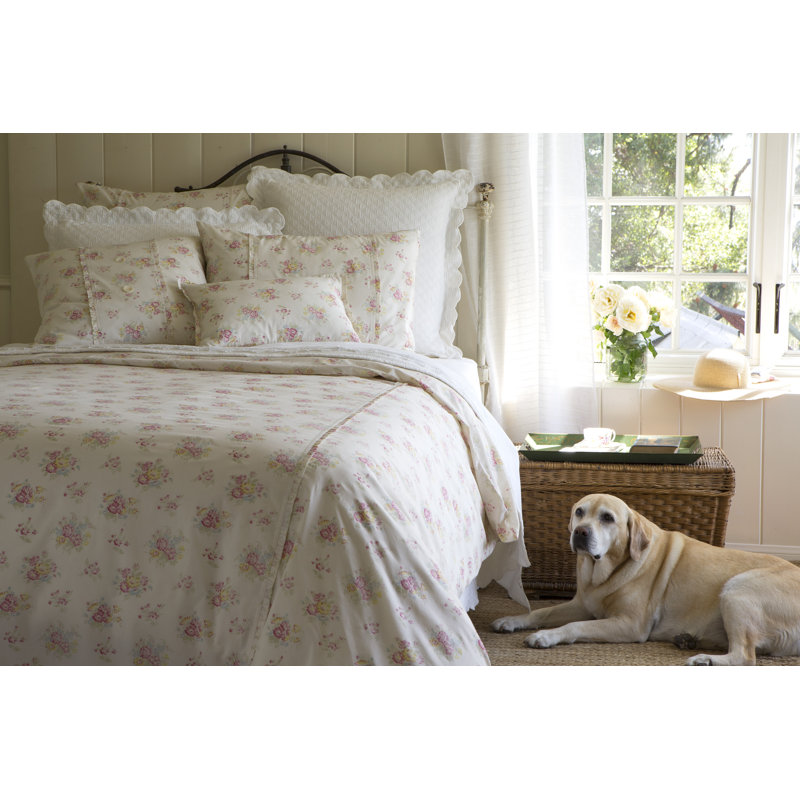 Clovelly Floral Pillow Sham, Euro Sham