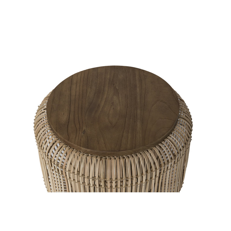 Darell Drum Coffee Table with Storage