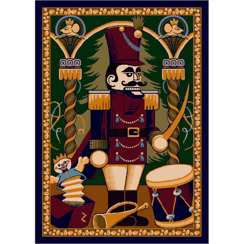 Norsworthy Nutcracker Area Rug, Rectangle 3'10" x 5'4"