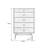Modern Black Solid Wood Accent Cabinet