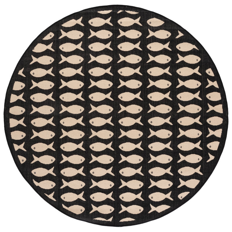 Tapis d'intérieur / extérieur Pompen Performance, Rond 6 pi 7 po