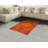 Orange High Density Long Fiber Poly Threads Decorative Area Rug Carpet-42029760
