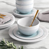 12 Piece Stoneware Dinnerware Set - Service for 4