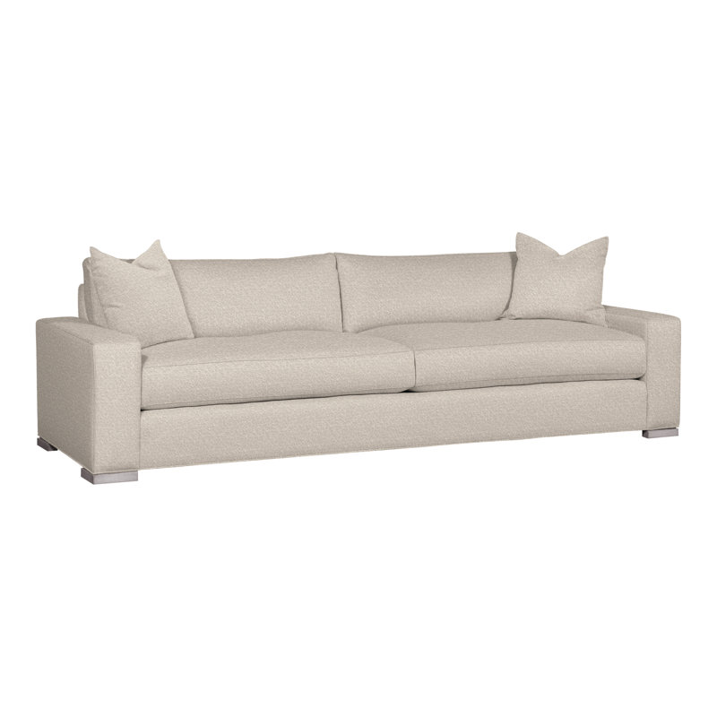 Paxton 109" Two Seat Extended Sofa, Nadia Steam, Dove Gray