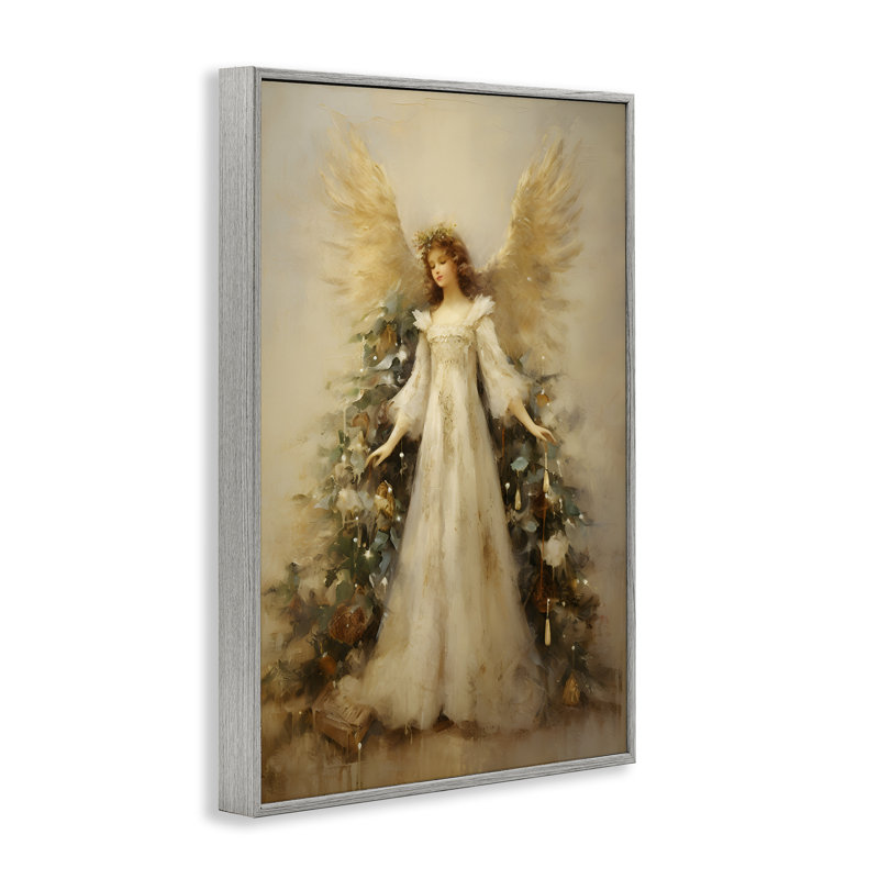 «Ethereal Holiday Angel», estampe numérique, conception de Petal Prints Design, Estampe numérique Farmhouse