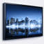 «Night New York City Mirrored», reproduction d'impression sur toile tendue-26684155