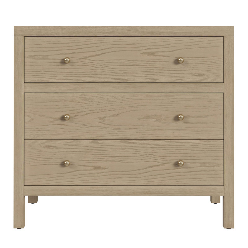 Nora 3-Drawer Chest, Light Oak