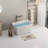 49" Acrylic Freestanding Rectangular Soaking Bathtub With Chrome Overflow And Drain-111596359