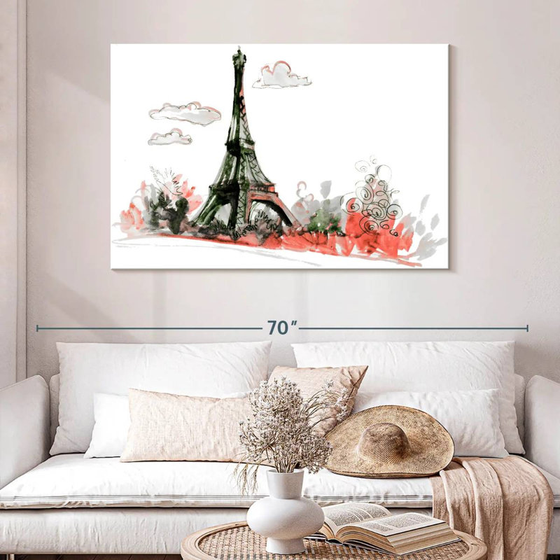 Nicci Paris Eiffel Tower Pop, 32" H x 48" W
