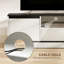 Meuble télé moderne pour téléviseur de 43 à 55 po, console avec rangement, grain de bois blanc délavé-277684172