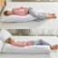 Coussin de corps de fibre en forme de l totale Arwen