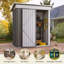 Outdoor Waterproof 5X3 Ft. D Metal Garden Storage Shed-115337250