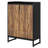 29.52 Inches White & Gold Shoe Cabinet With Doors, 5 Tiers Shoe Storage Organizer-765244423