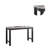 Mauriqua 3 - Person Marble Top Four Leg Base Dining Set