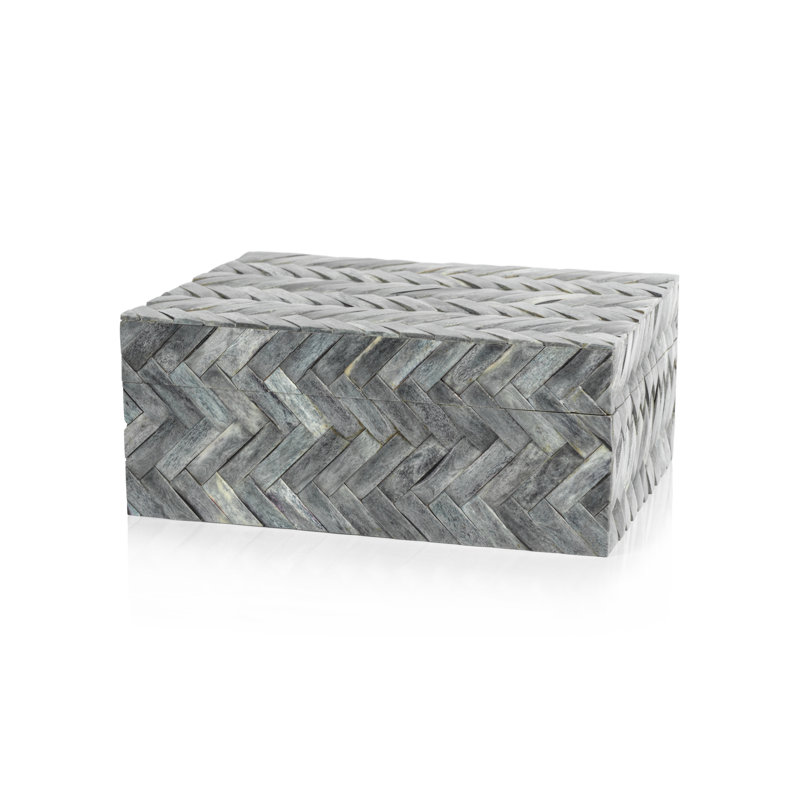 Boîte décorative Keil, H 5 po x l 12,25 po x P 9,25 po