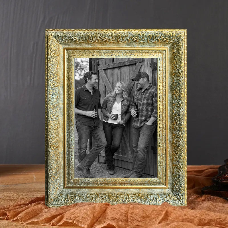 Cadre photo en ligne antique avec plexiglas 11PC x 14 "or antique 1PC, Or antique, 1, L 11 po x H 14 po