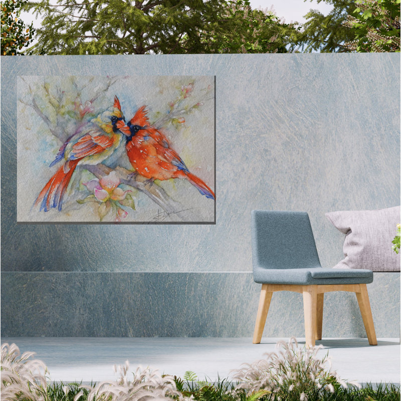 Art mural sur toile Cardinal Courtship