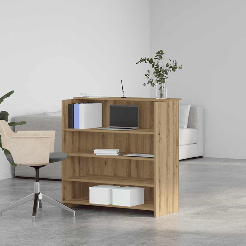 Azha Standing Desk, Artisan Oak