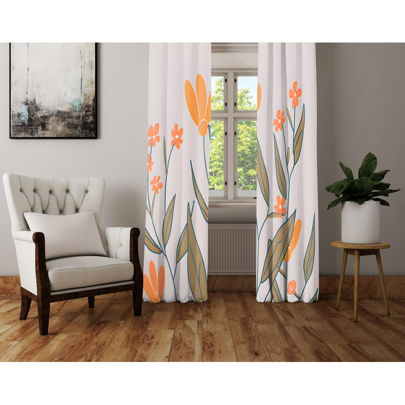 Rideau en polyester Beauvoir, L 40 po x L 61 po