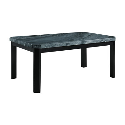 Biggs Marble Top Four Leg Dining Set