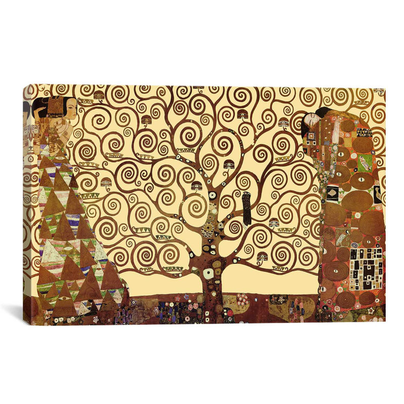 «The Tree of Life» par Gustav Klimt - reproduction, H 12 po x l 18 po x p 1,5 po, Toile