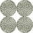 Talaria Collection 50% Capiz Shell - 50% Resin No Pattern Round Placemat