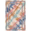 Tapis Estuary moderne à l'aspect vieilli, aquarelle abstraite, turquoise, rose et crème, lavable à la machine, antidérapant, à poils courts, pour l'intérieur et l'extérieur, adapté aux animaux domestiques, idéal pour le salon, la chambre, la salle à manger, l'entrée, le couloir ou le bureau.-1301299400