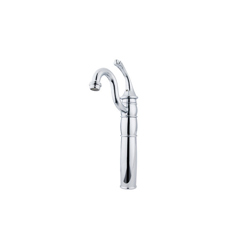Georgian Vessel Sink Bathroom Faucet, Polished Chrome