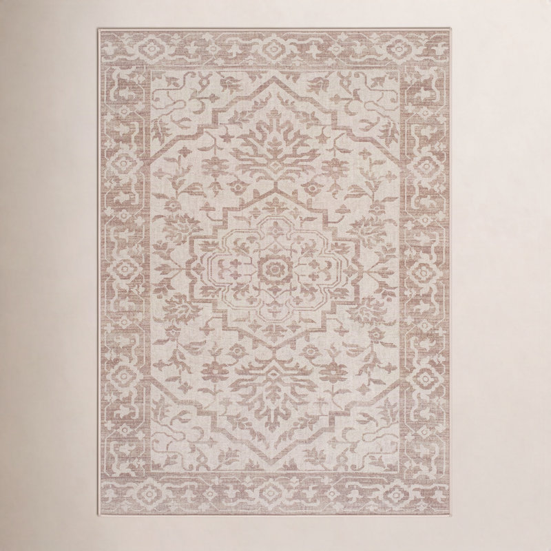 Tapis lavable à la machine Bellecourt, Rectangle 5 pi x 7 pi