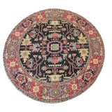 Tapis rond nouveau âge 9 pi x 9 pi Mazar
