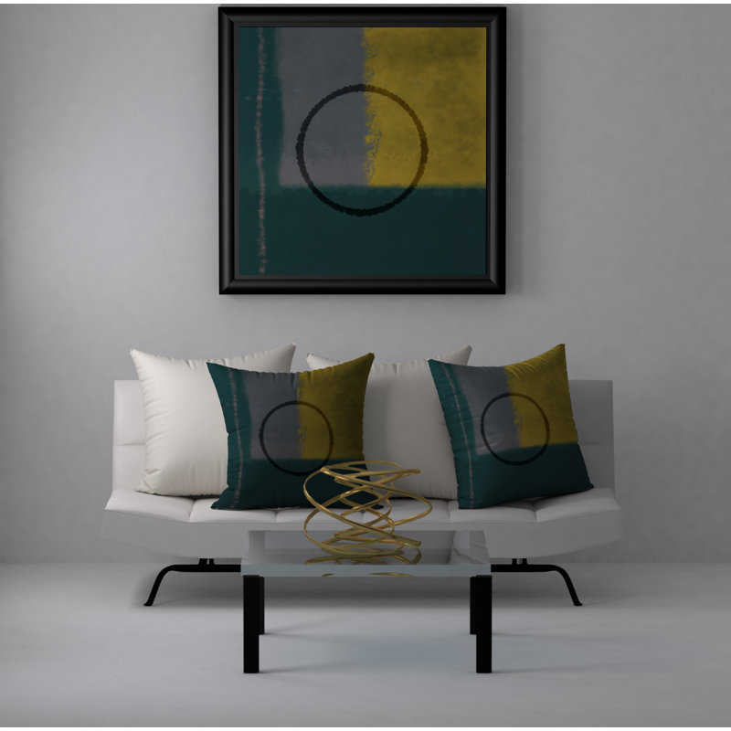 Abstract Throw Pillow, 20" H x 20" W