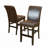Upholstered Counter Stool with Solid Wood Frame