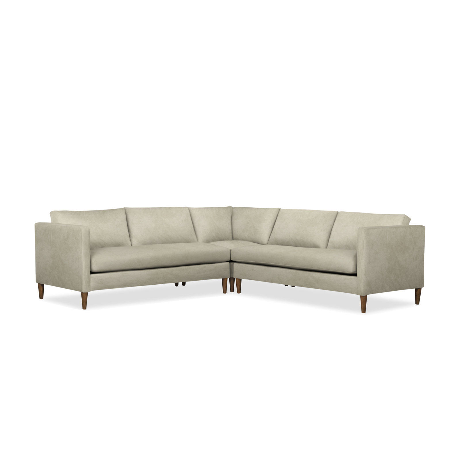 Clifford Sectional, Bella Beach Performance Velvet