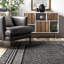 Tapis noir à motif géométrique Kahseem-822685915