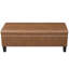 Banc de rangement rembourré en similicuir de 41 po de largeur-132842580-132842582
