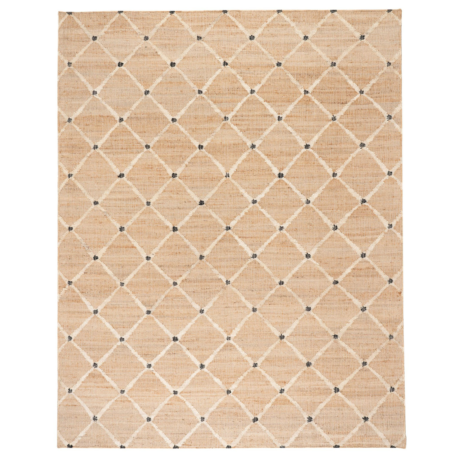 Kali Natural Handwoven Jute Rug, Rectangle 9'6" x 13'6", Natural